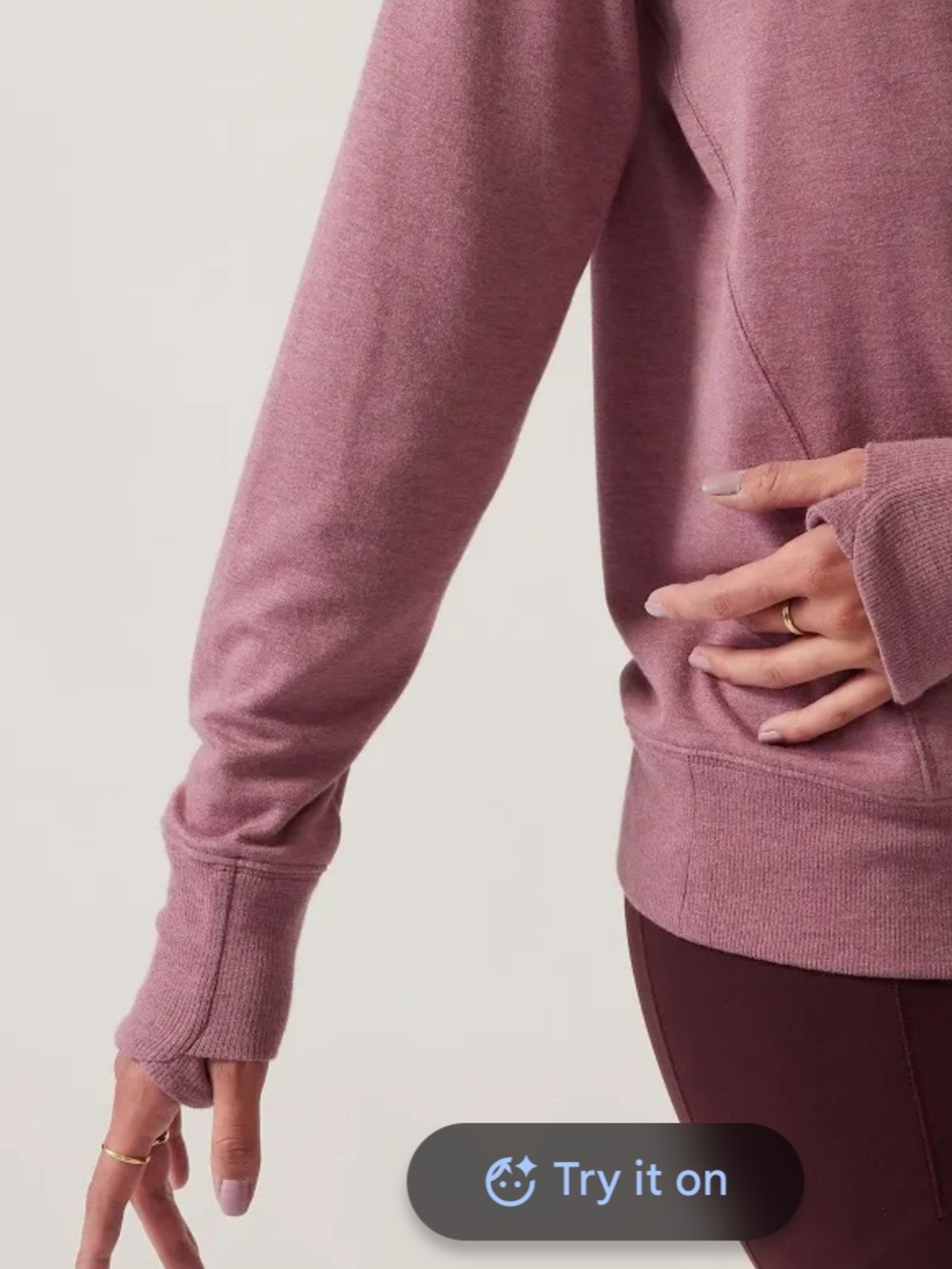 Athleta studio barre sweatshirt - Picture 4 of 8